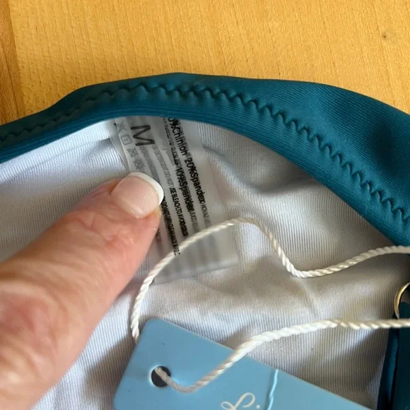 NWT* ๐๏ธCupshe Teal Green O-Ring Cutout One Piece Swimsuit NEW Size Medium ๐ - Picture 7 of 13